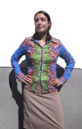 HAWAIIBLUSE HELLBLAU