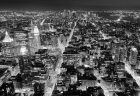 FOTOTAPETE - AUSSICHT EMPIRE STATE BUILDING - SCHWARZ - WEI�