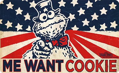 FRHSTCKSBRETTCHEN - ME WANT COOKIE- SESAMSTRASSE auf einer Tiefencastel Wunschliste / Geschenkidee