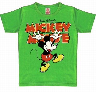 KIDS SHIRT - MICKEY HANDS UP - VINTAGE GRÜN auf einer Murgenthal Wunschliste / Geschenkidee