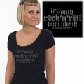 ITS ONLY ROCKNROLL SHIRT SCHWARZ