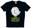 LOGOSHIRT - PEANUTS - CHARLIE BROWN SHIRT & NAME - BLACK