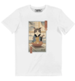 NEKO RAMEN UKIYO-E T-SHIRT - JAPANESE GRAPHIC T-SHIRT WHITE