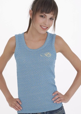 SARAH BLUE TANK TOP auf einer Zuerich Wunschliste / Geschenkidee