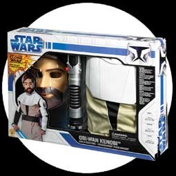 Obi Wan Kost�m Kinder Deluxe mit Lichtschwert - Clone Wars - Klicken f�r gr�ssere Ansicht