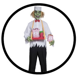 Zombie Popcorn Verk�ufer Kost�m - Klicken f�r gr�ssere Ansicht