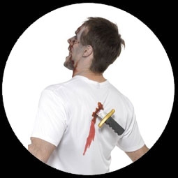 Messer im R�cken Kost�m - Shirt - Klicken f�r gr�ssere Ansicht