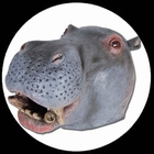 Nilpferd Maske Erwachsene (Flusspferdmaske)