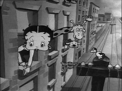 Betty Boop - Wieder auf dem Fenstersimms