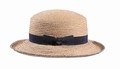 Aufschlaghut Raffia jeans