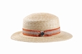 Cloche aus Stroh woven lines