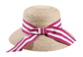 Cloche Raffia fuchsia