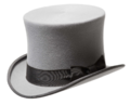Zylinder Klassisch Haarfilz grau