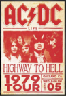 Ac/Dc 1979 Tour Poster Print