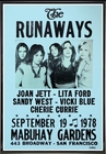 The Runaways Show 1978 Poster Print