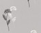  x TAPETE - FLOCK II - GRAU - MOHN